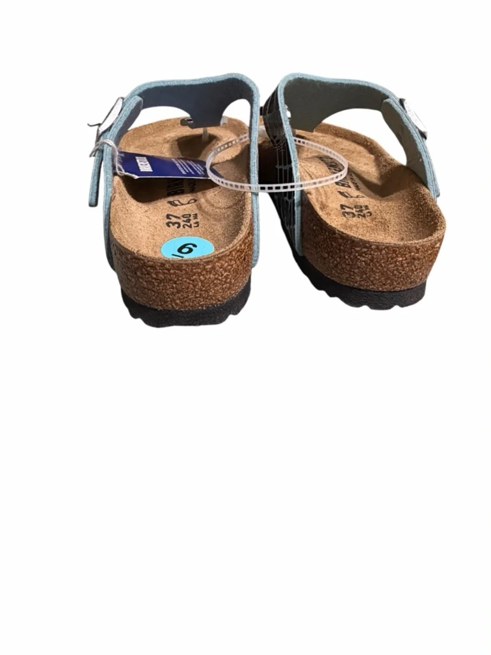 Birkenstock green croc